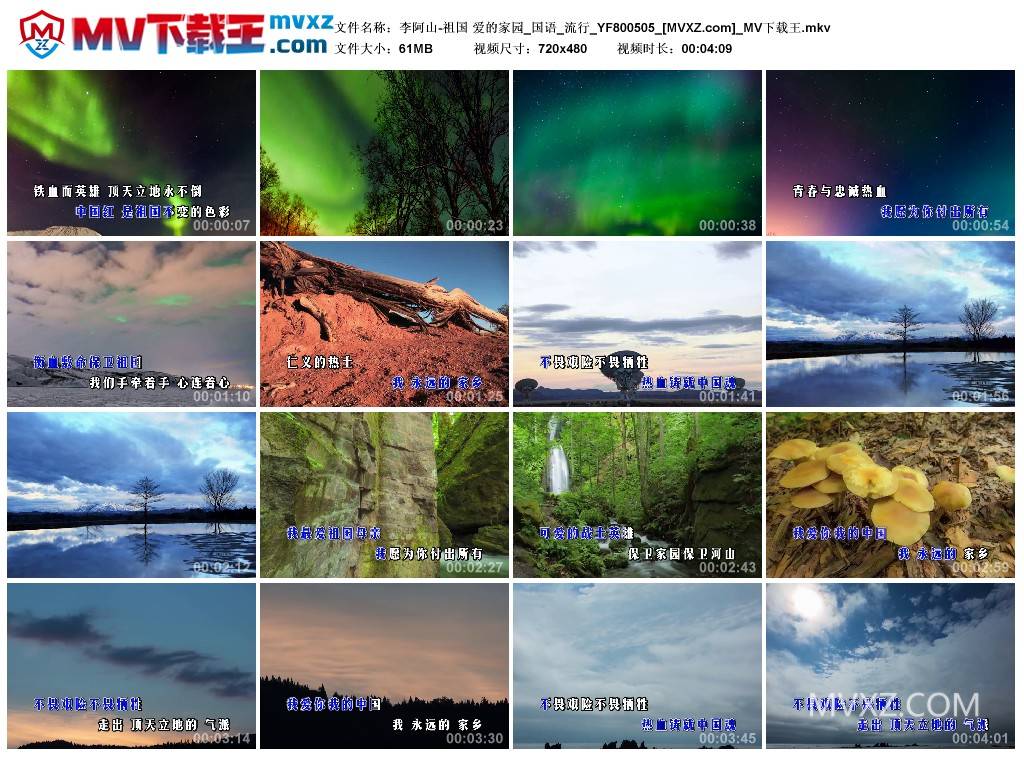 李阿山-祖国 爱的家园_国语_流行_YF800505